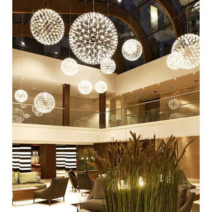 162-Light Gold Stainless Steel LED Chandelier