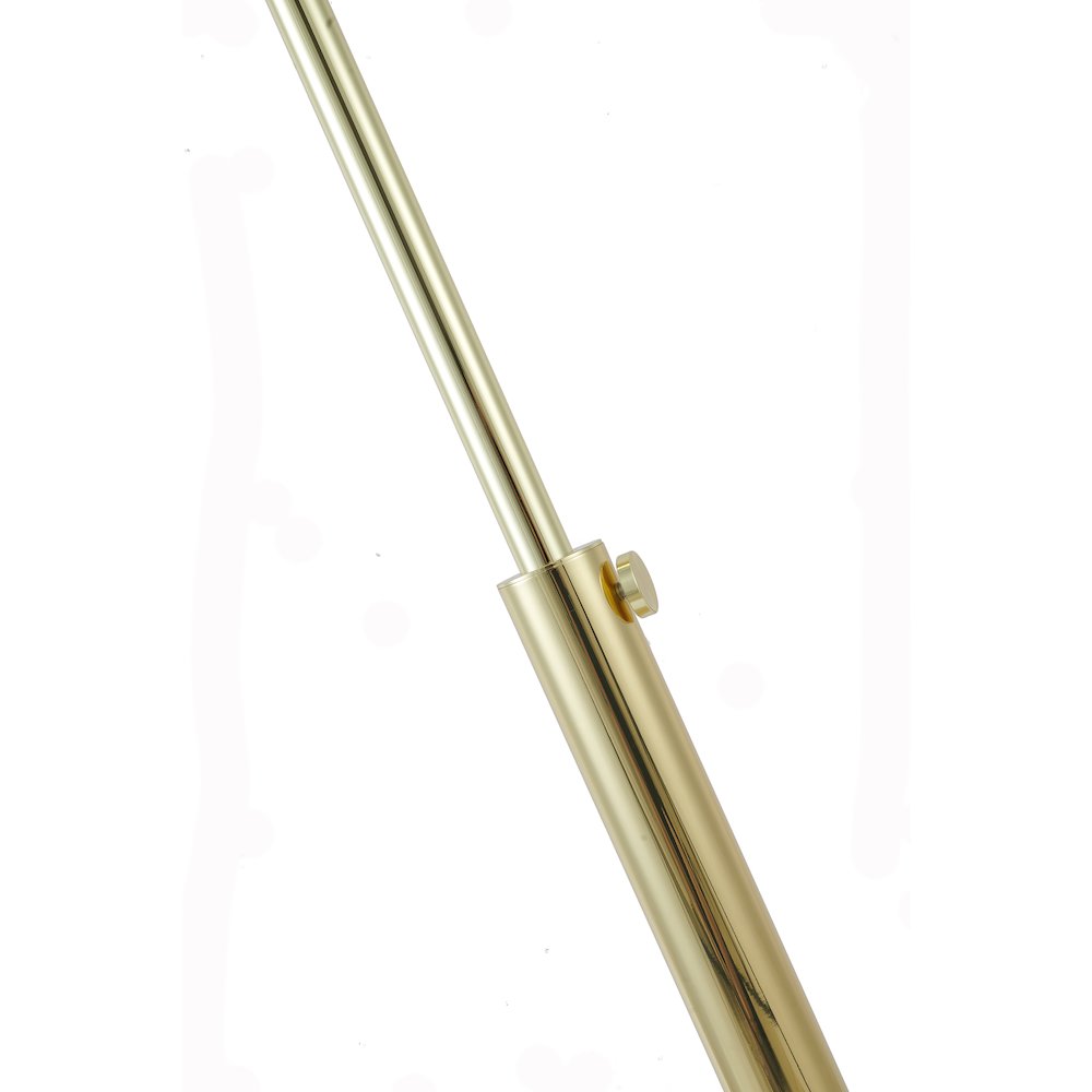 1-Light Gold Floor Lamp With An Acrylic Shade