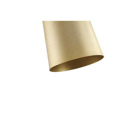 1-Light Black And Gold Aluminum Shade Pendant