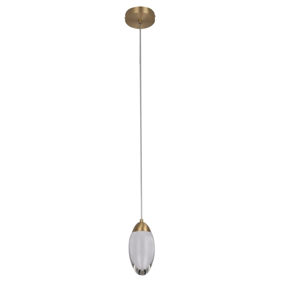 Bethel International LED Pendant in Brass Color