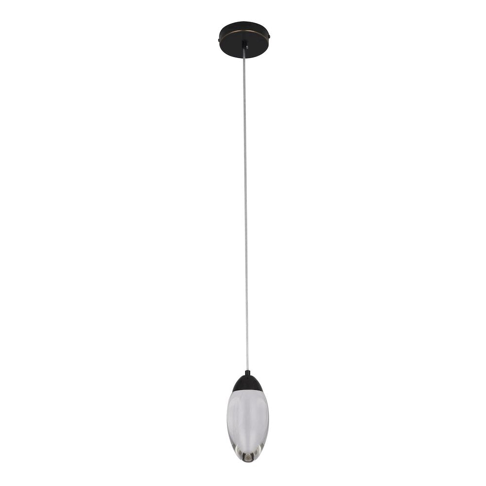 Bethel International LED Pendant in Matte Black Color