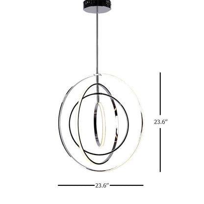 Bethel International LED Chandelier in Chrome Color