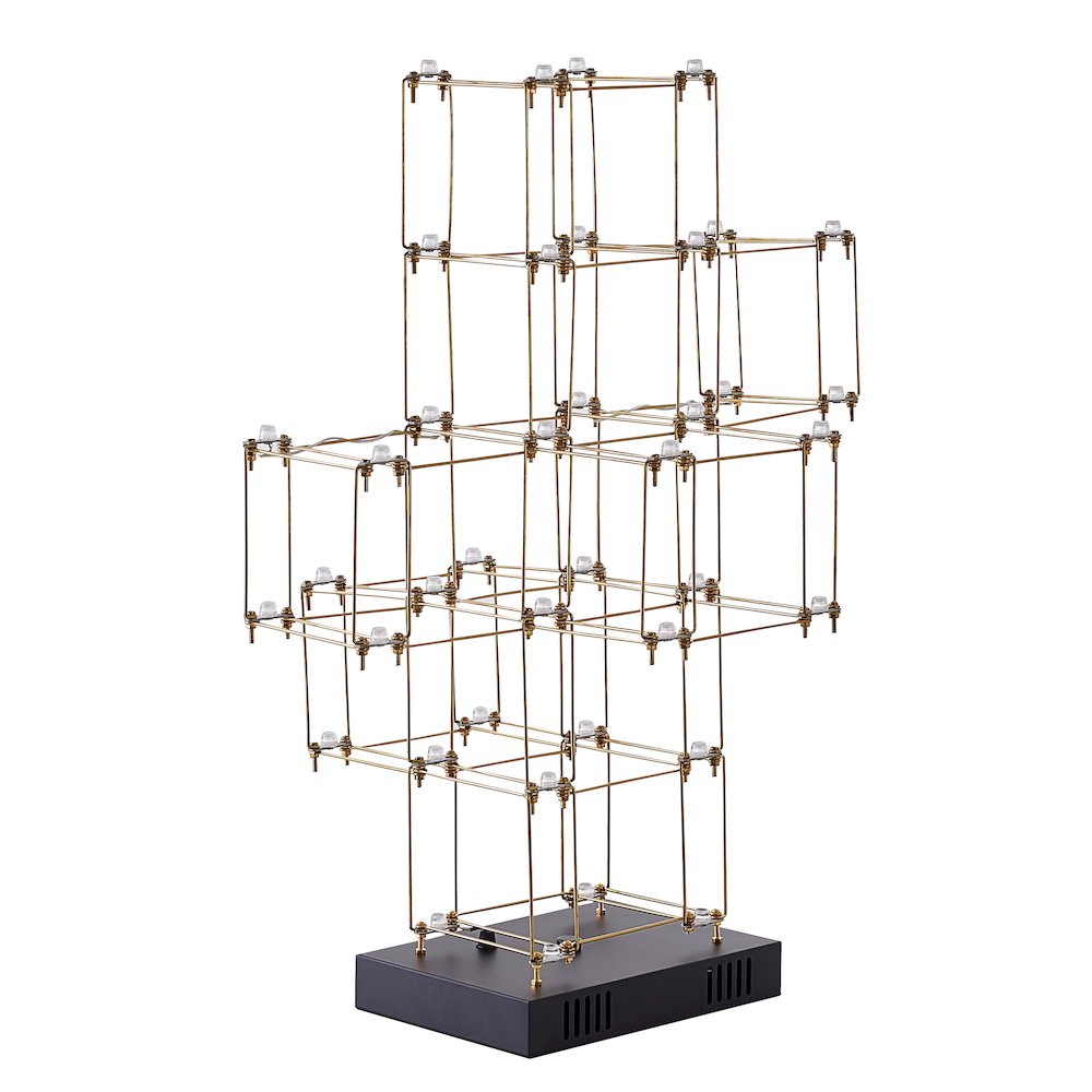 38-Light Gold LED Stainless Steel Floor Lamp