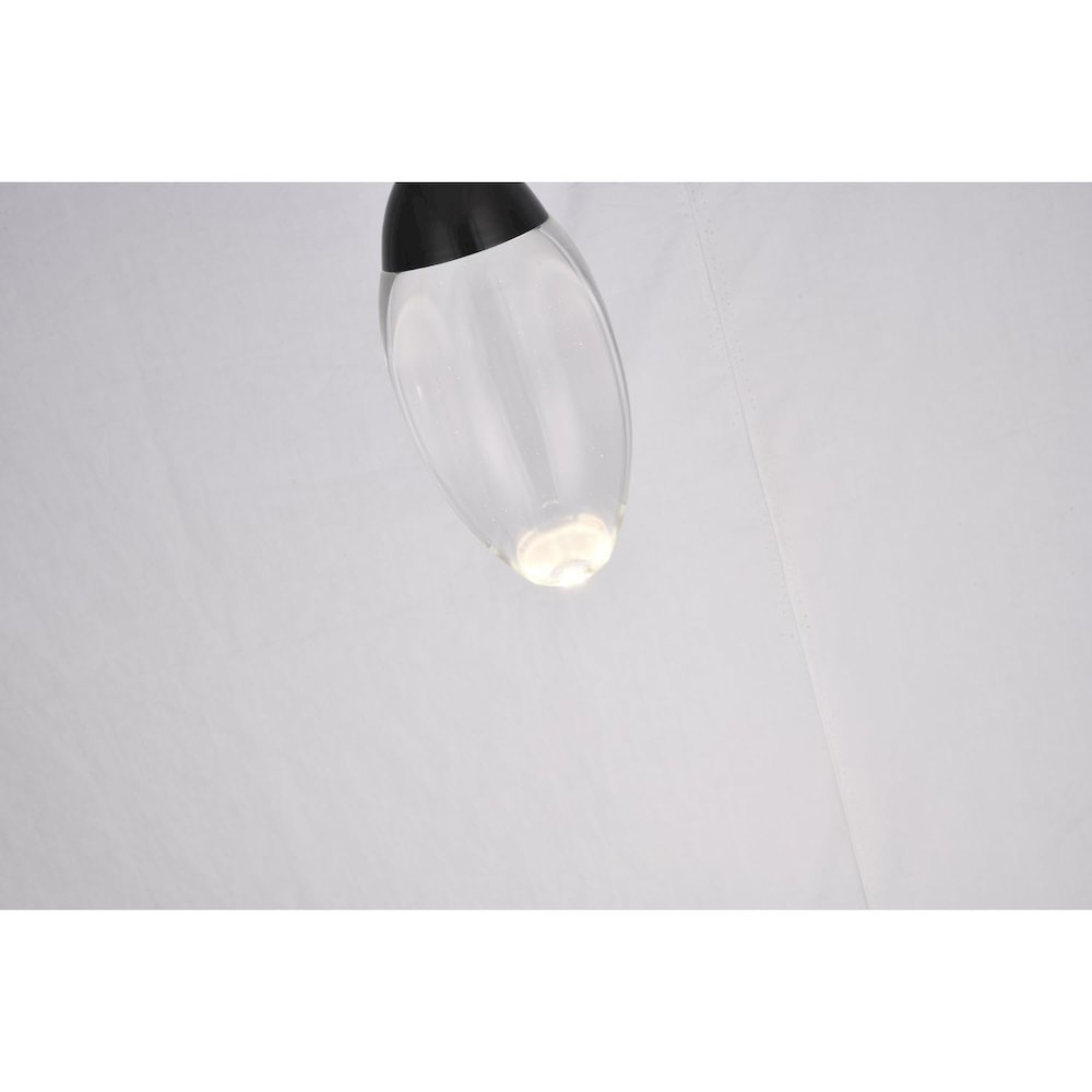Bethel International LED Pendant in Matte Black Color