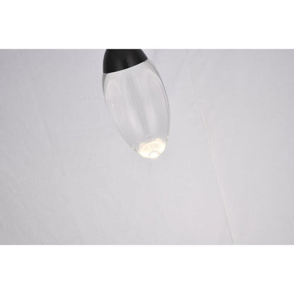 Bethel International LED Pendant in Matte Black Color