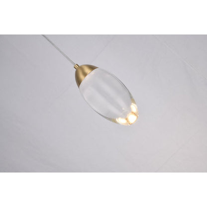 Bethel International LED Pendant in Brass Color
