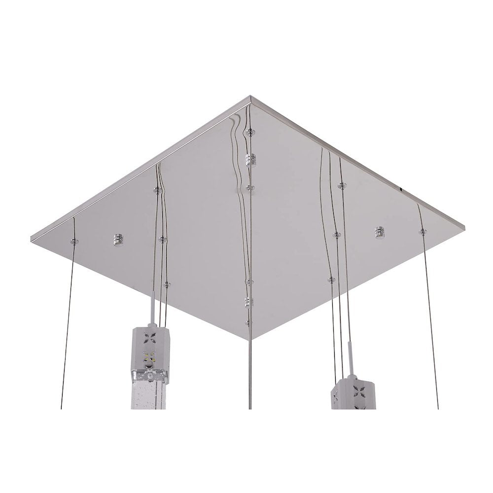 Bethel International LED Chandelier in Chrome Color