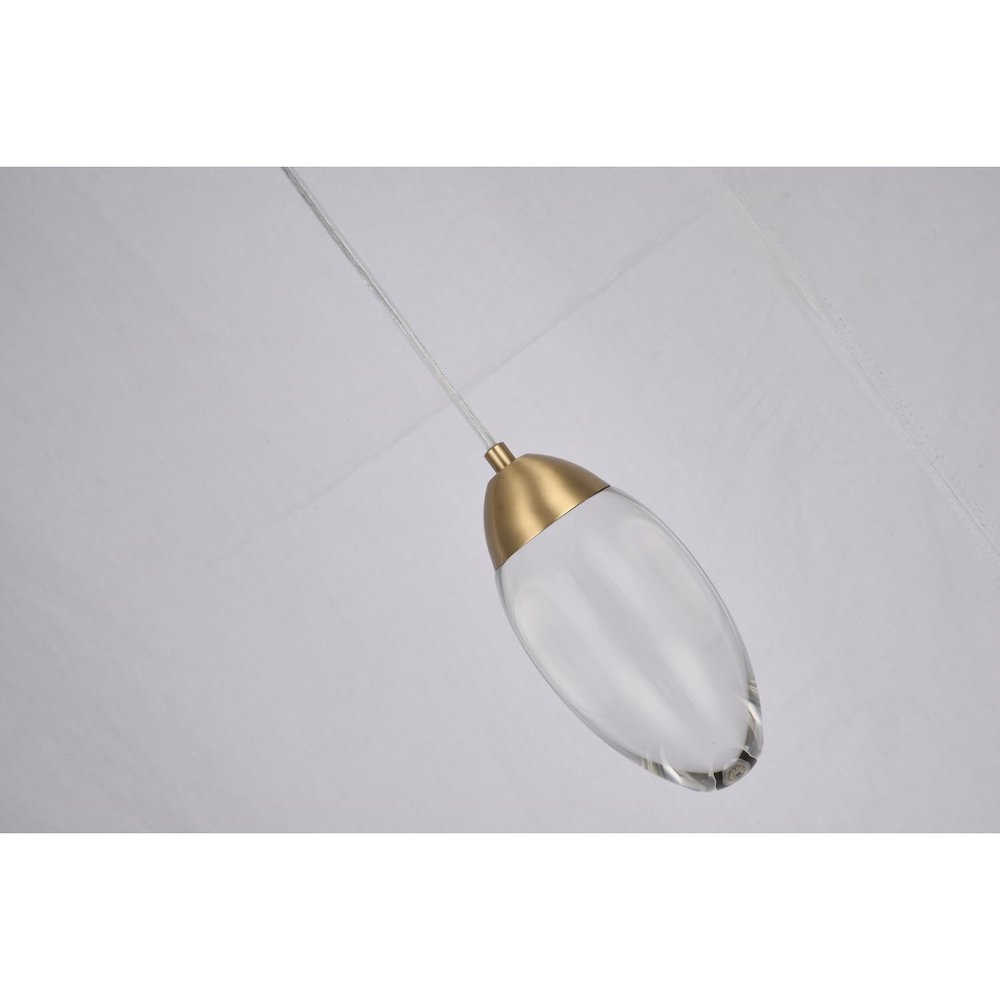 Bethel International LED Pendant in Brass Color