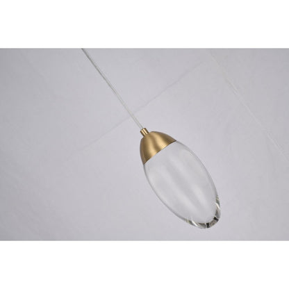 Bethel International LED Pendant in Brass Color