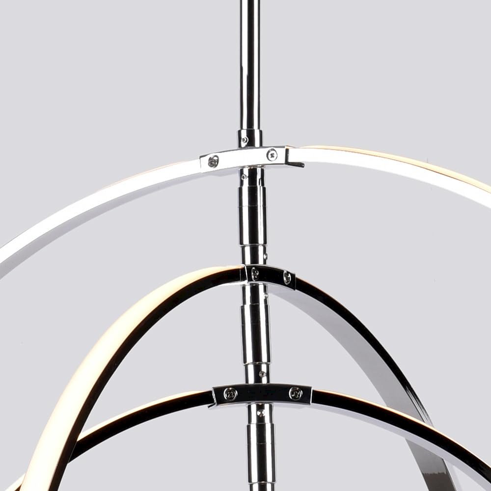 Bethel International LED Chandelier in Chrome Color