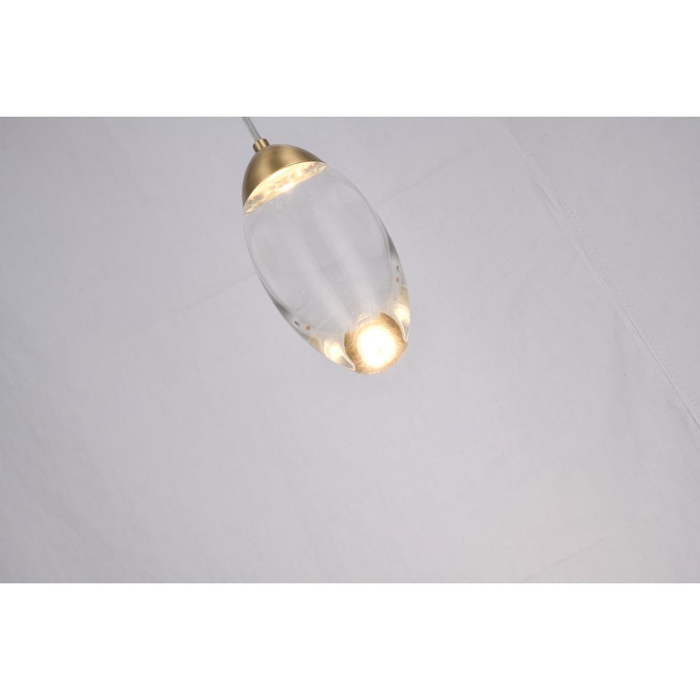 Bethel International LED Pendant in Brass Color