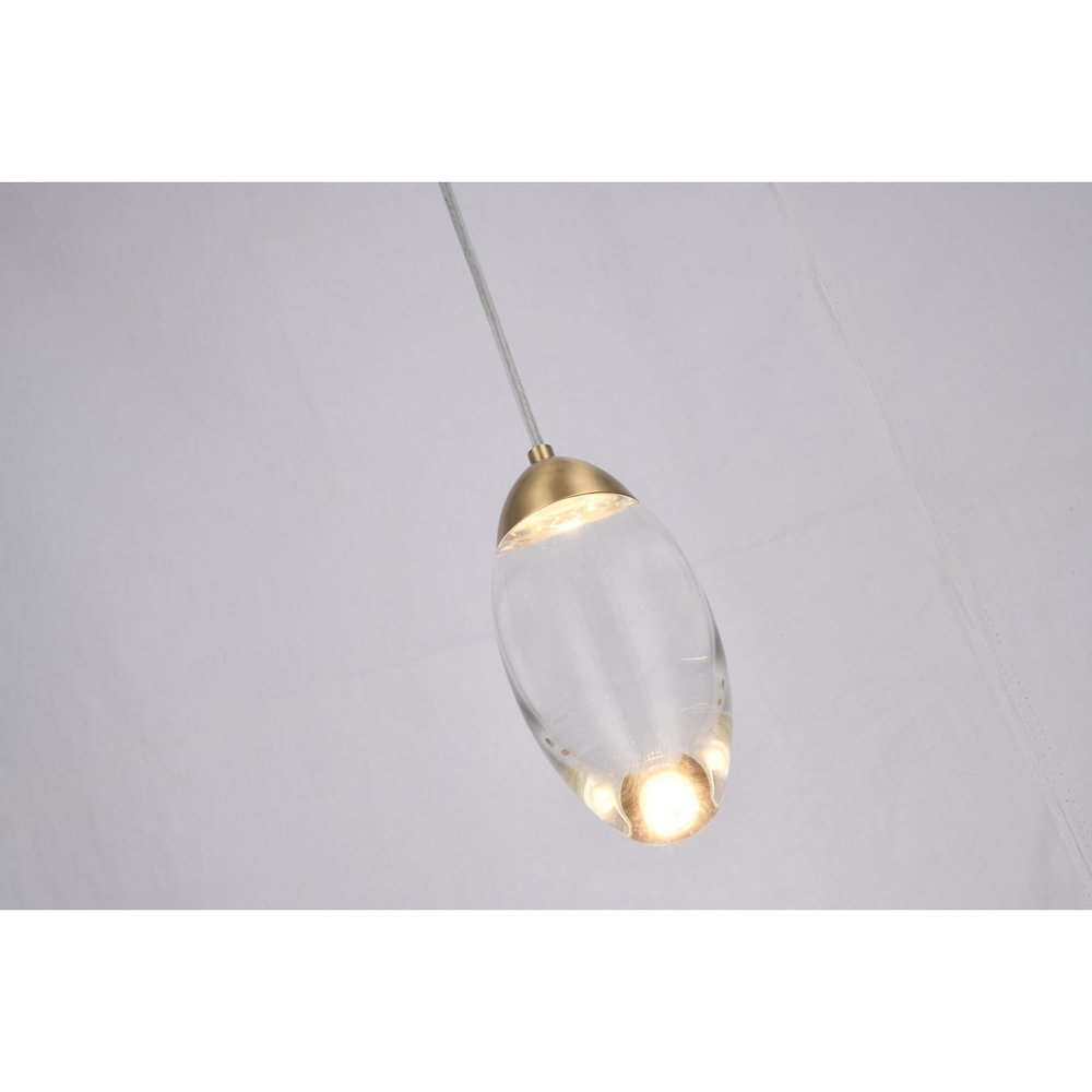 Bethel International LED Pendant in Brass Color