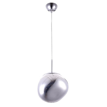 1-Light Chrome Pendant With A Chrome Acrylic Shade