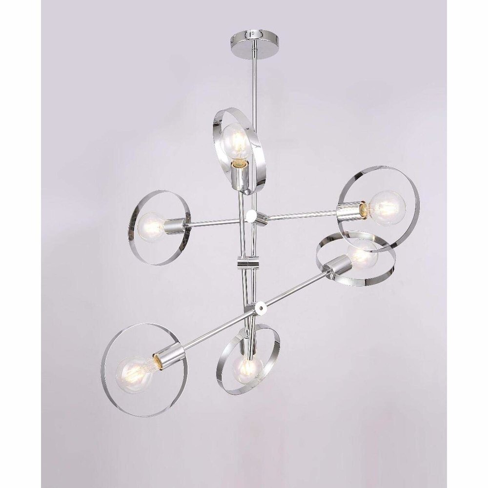 Bethel International Chandelier in Chrome Color