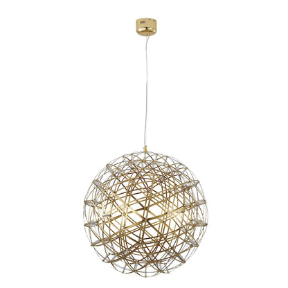 92-Light Gold Stainless Steel LED Chandelier