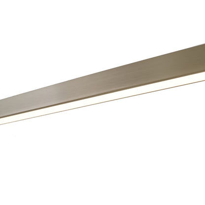 1-Light Satin Nickel LED Chandelier With A White Acrylic Diffuser