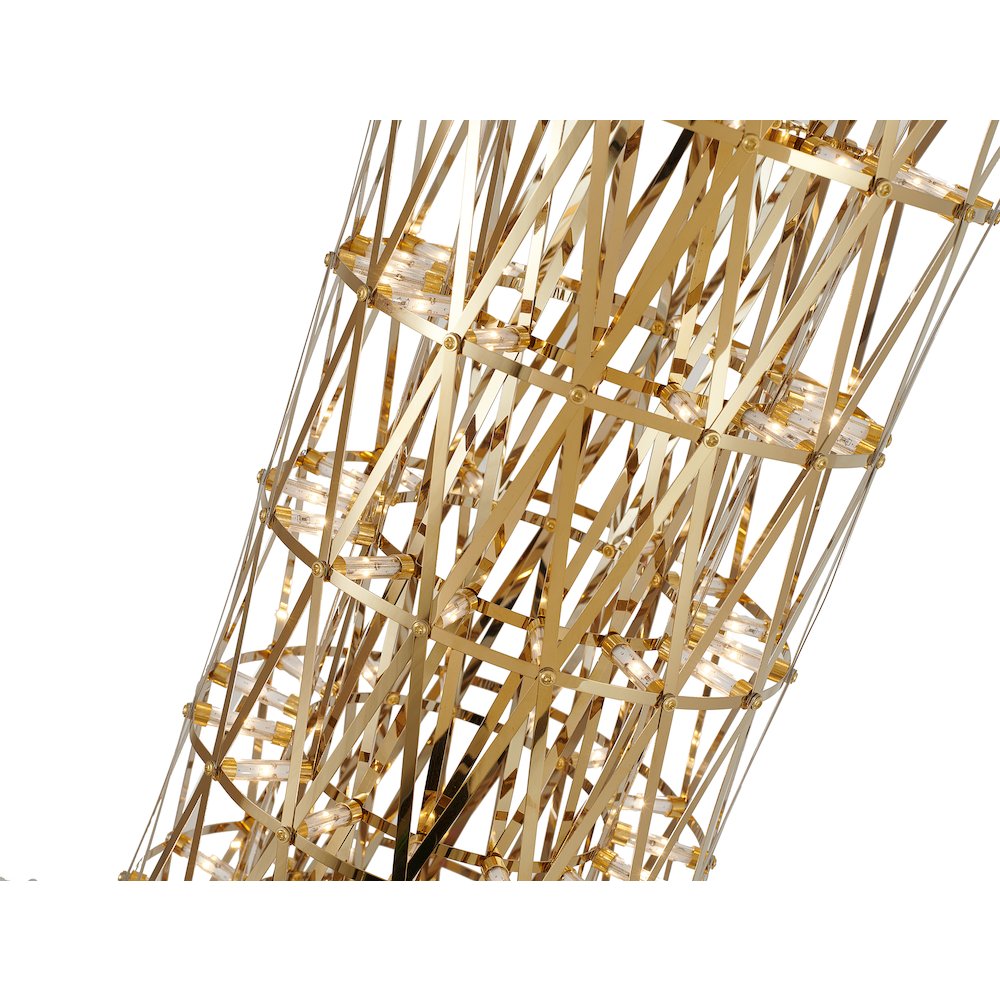 255-Light Gold LED Stainless Steel Floor Lamp