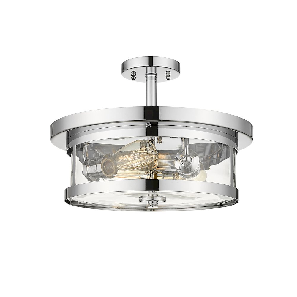 Bethel International Semi Flush Mount in Chrome Color