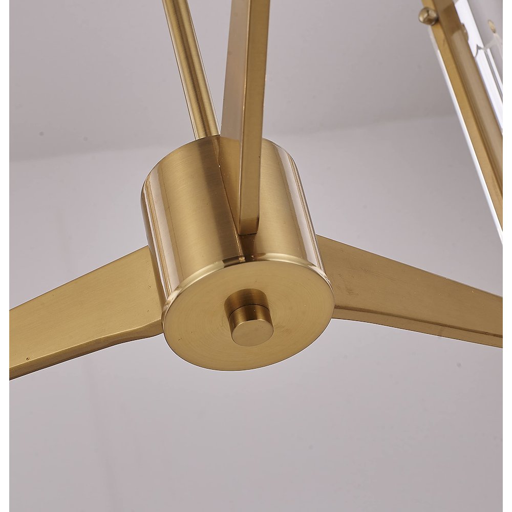 Bethel International Chandelier in Brass Color