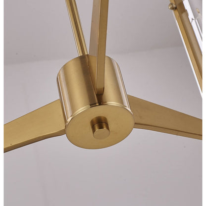 Bethel International Chandelier in Brass Color