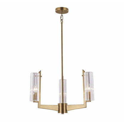 Bethel International Chandelier in Brass Color