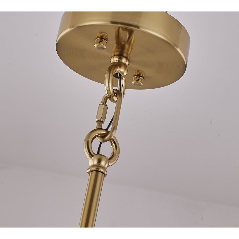 Bethel International Chandelier in Brass Color