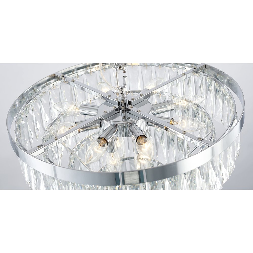 Bethel International Chandelier in Chrome Color