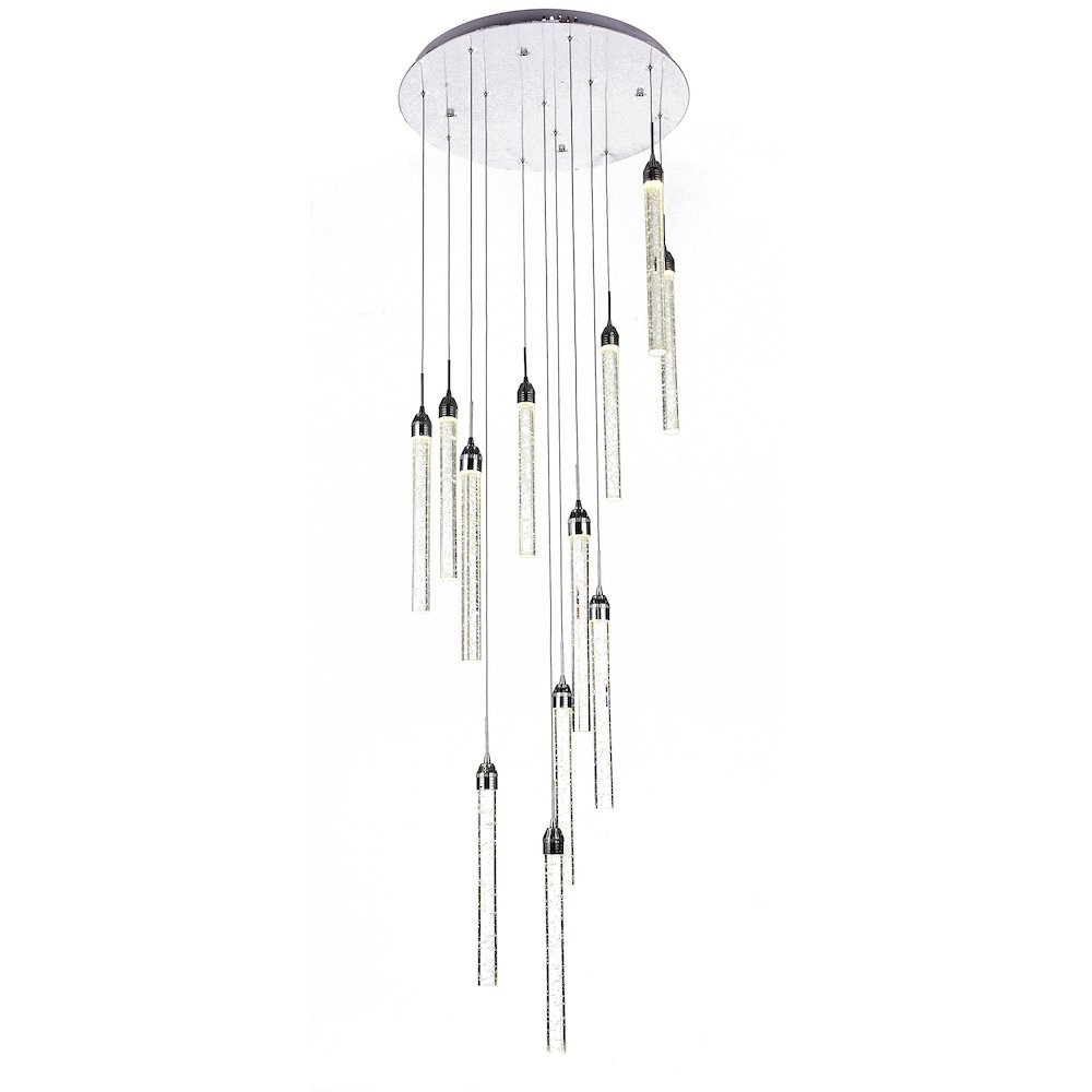 Bethel International LED Chandelier in Chrome Color