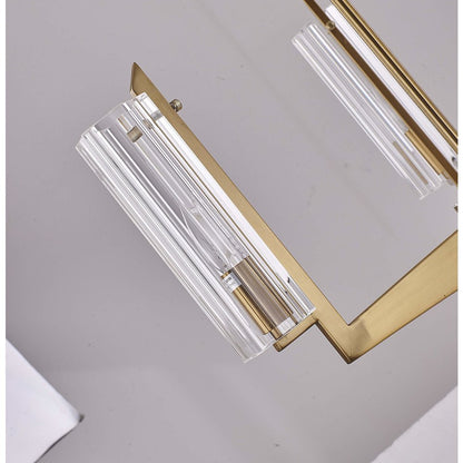 Bethel International Chandelier in Brass Color