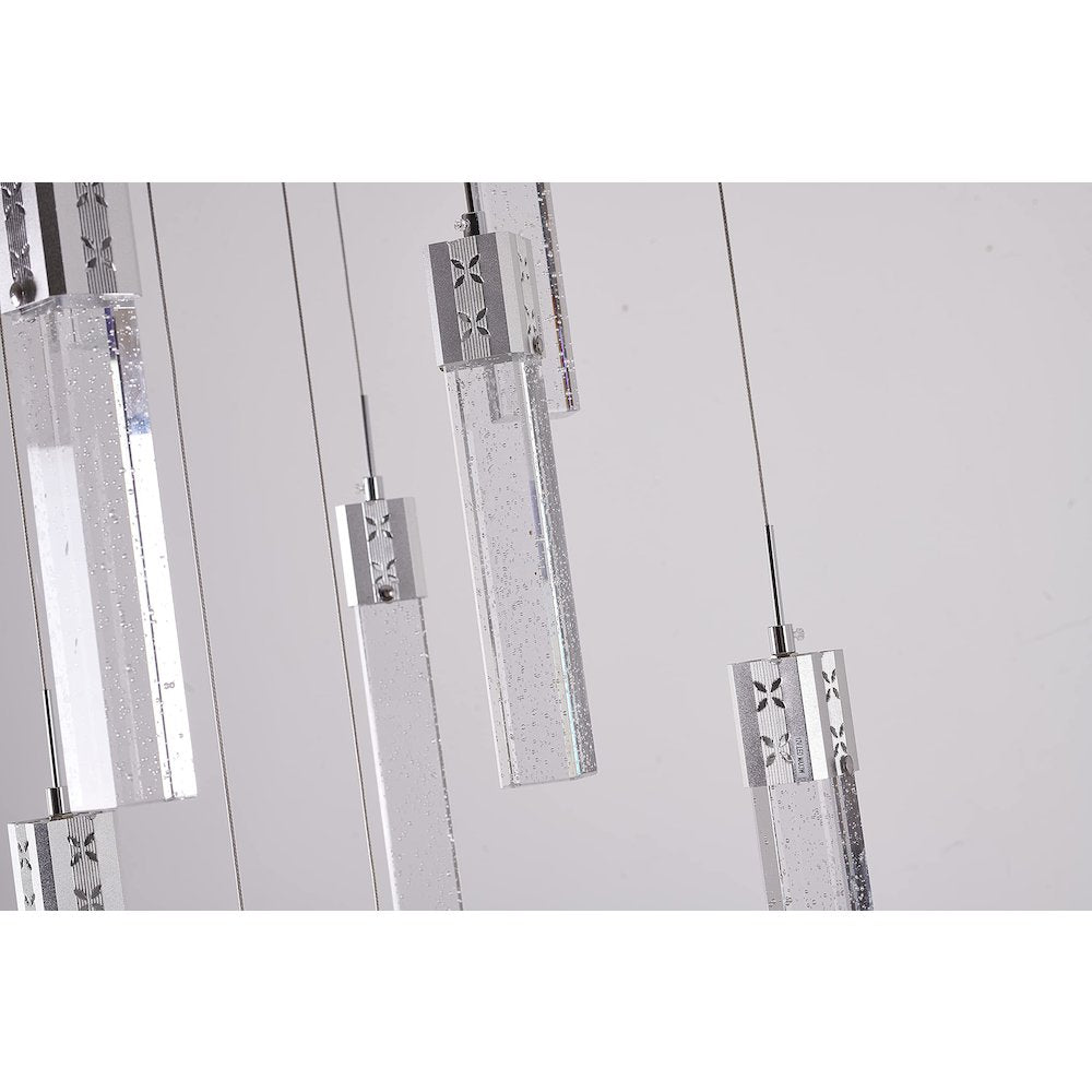 Bethel International LED Chandelier in Chrome Color