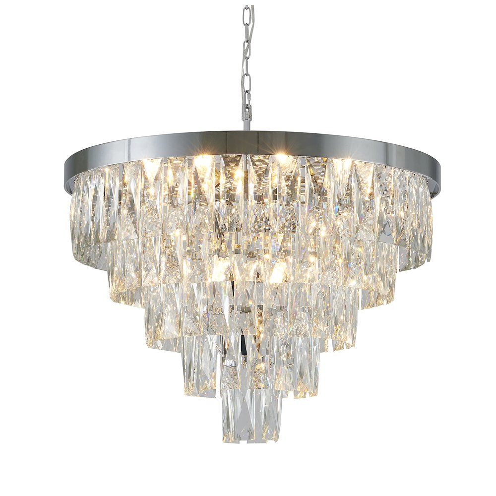 Bethel International Chandelier in Chrome Color