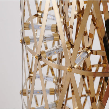 255-Light Gold LED Stainless Steel Floor Lamp