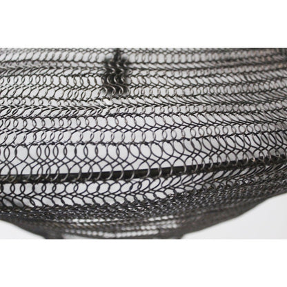1-Light Satin Black Pendant With A Chain Basket Shade