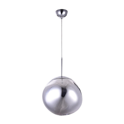 1-Light Chrome Pendant With A Chrome Acrylic Shade