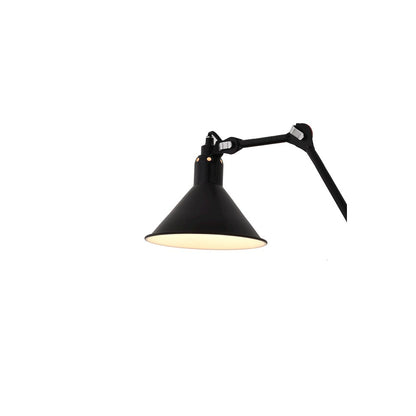 1-Light Matte Black Wall Sconce With A Black Aluminum Shade
