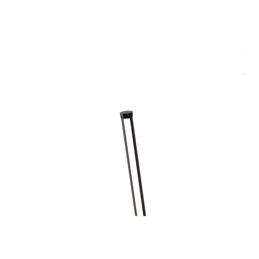 1-Light Black Linear LED Stick Table Lamp With A White Acrylic Diffuser