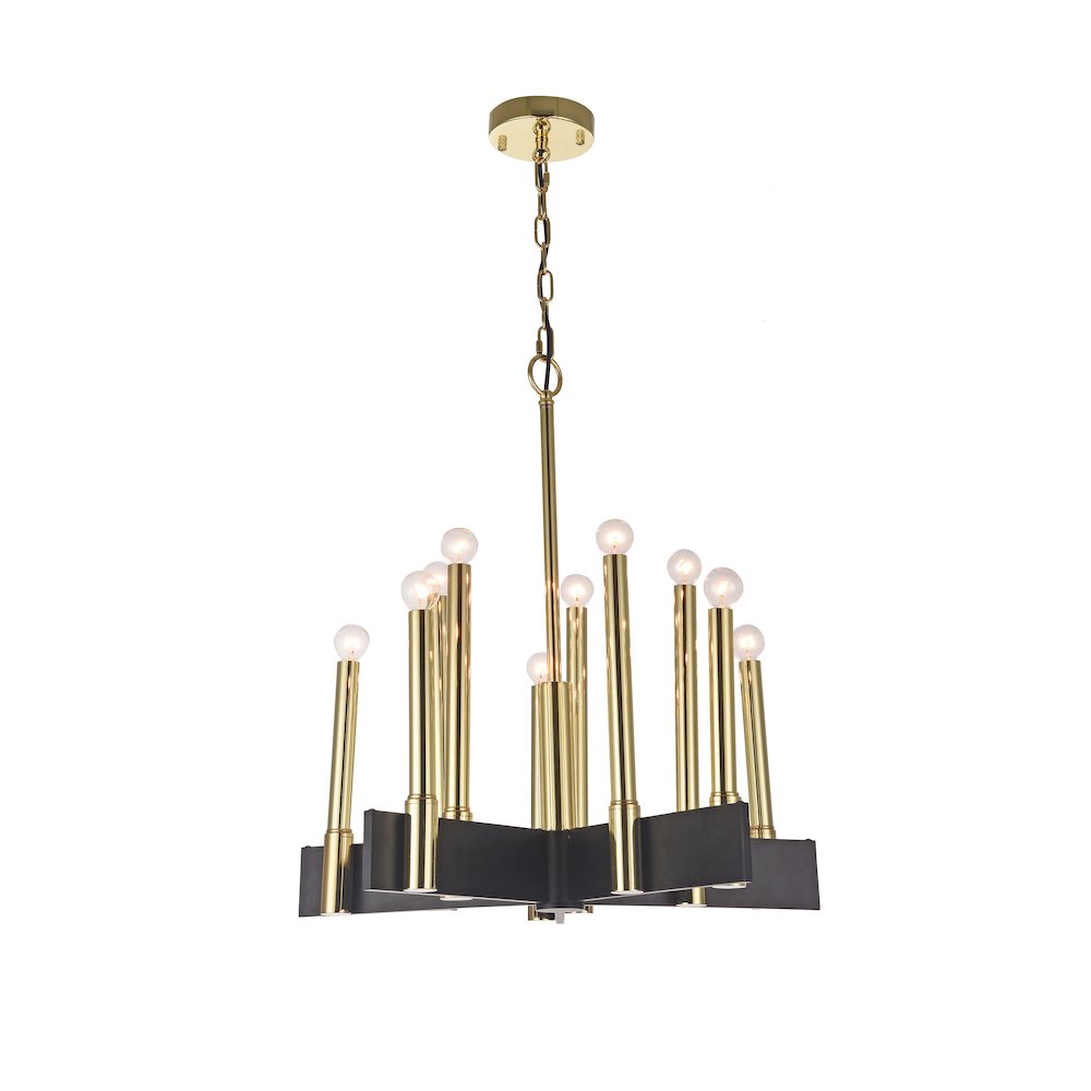 Bethel International Chandelier in Black Color