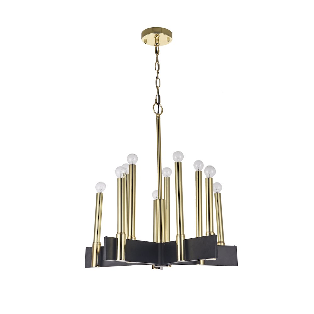 Bethel International Chandelier in Black Color