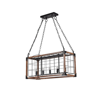 Bethel International Chandelier in Black Color