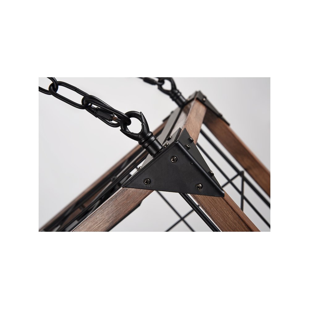 Bethel International Chandelier in Black Color