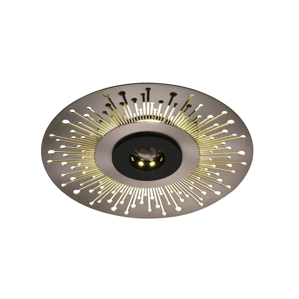 Bethel International LED Wall Sconce in Shiny Nickel Color