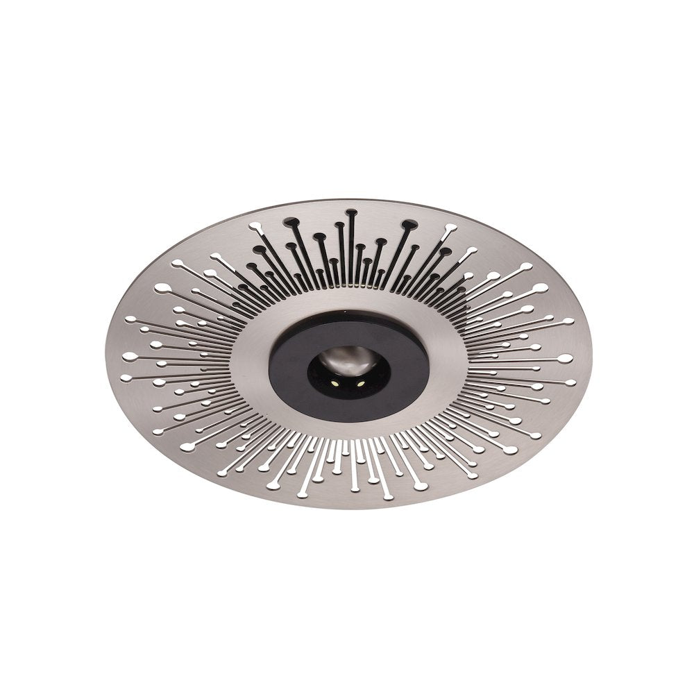 Bethel International LED Wall Sconce in Shiny Nickel Color