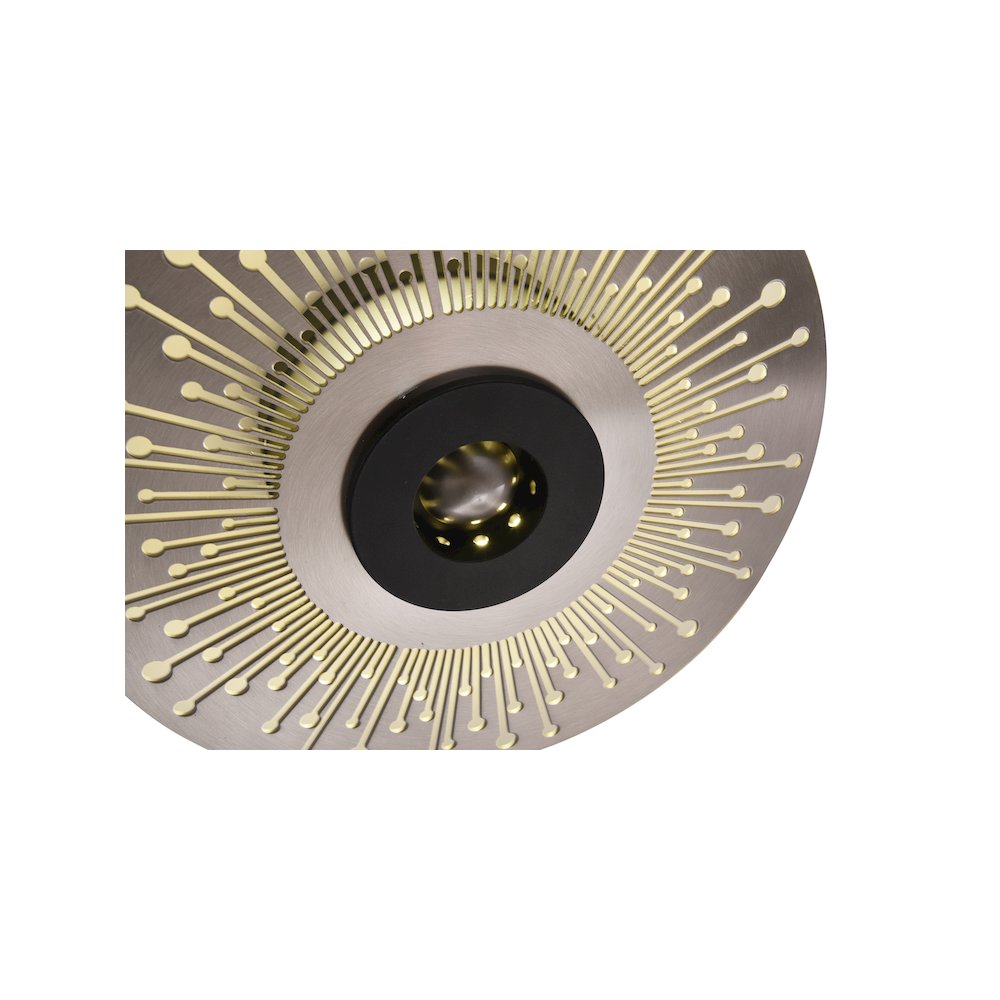 Bethel International LED Wall Sconce in Shiny Nickel Color