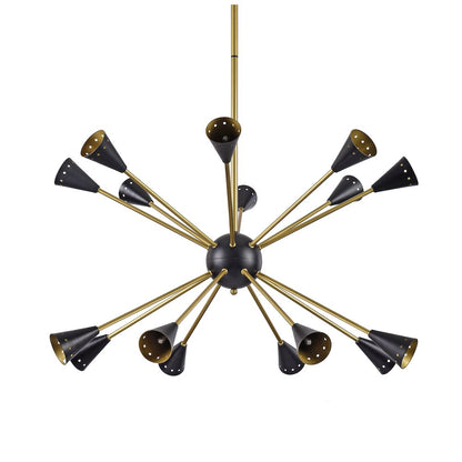 Bethel International Chandelier in Matte Black Color