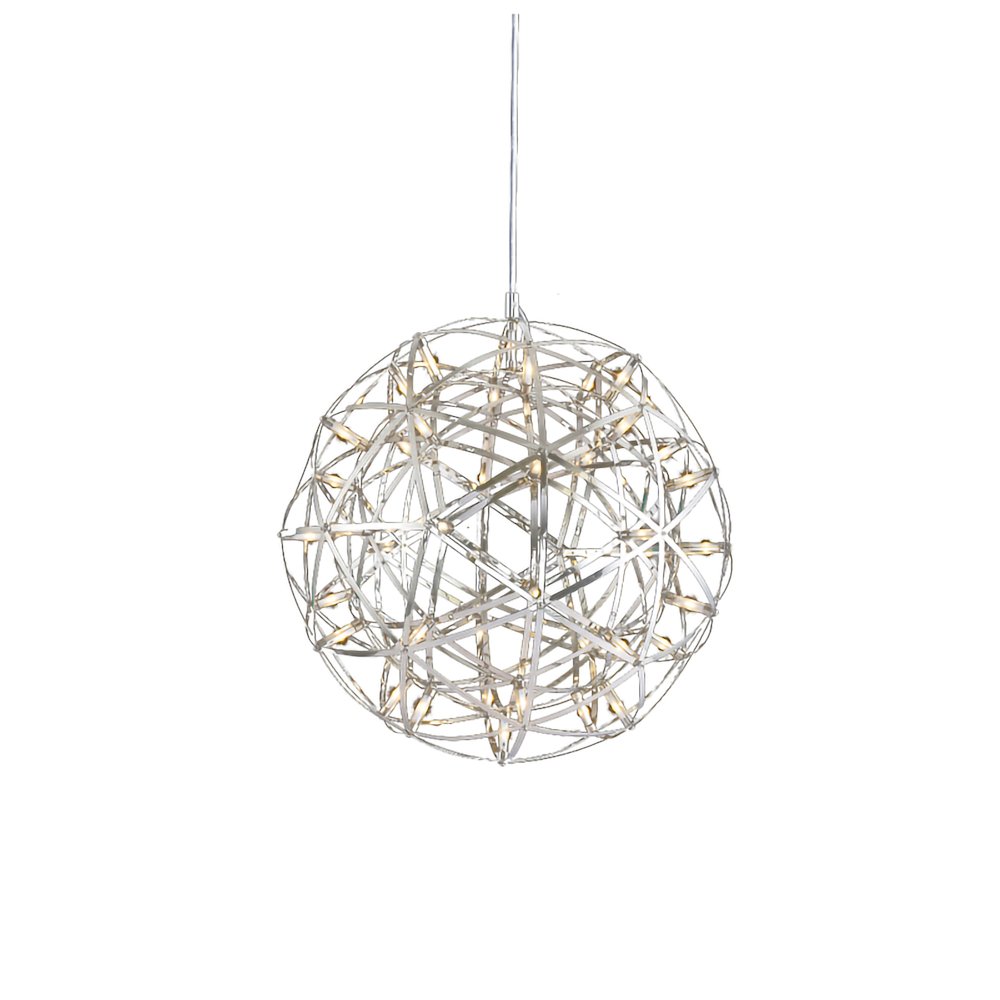 42-Light Chrome Stainless Steel LED Chandelier