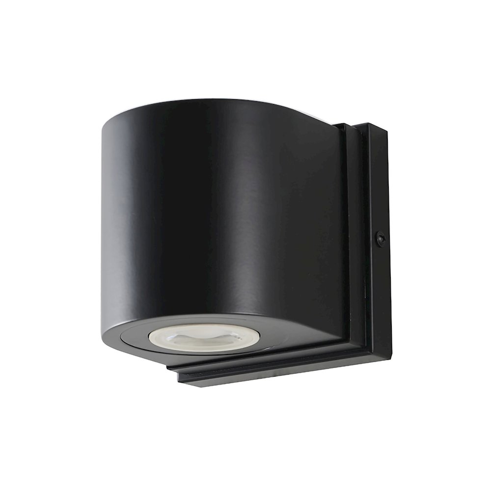 1-Light Satin Black Metal Wall Sconce
