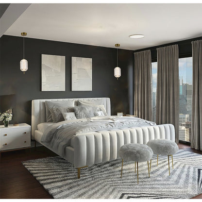 1-Light Brass Dimmable LED Single Pendant With A Clear PC Shade