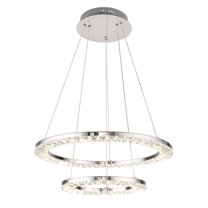 Bethel International LED Chandelier in Chrome Color