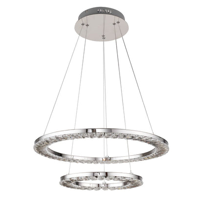 Bethel International LED Chandelier in Chrome Color