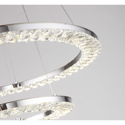 Bethel International LED Chandelier in Chrome Color